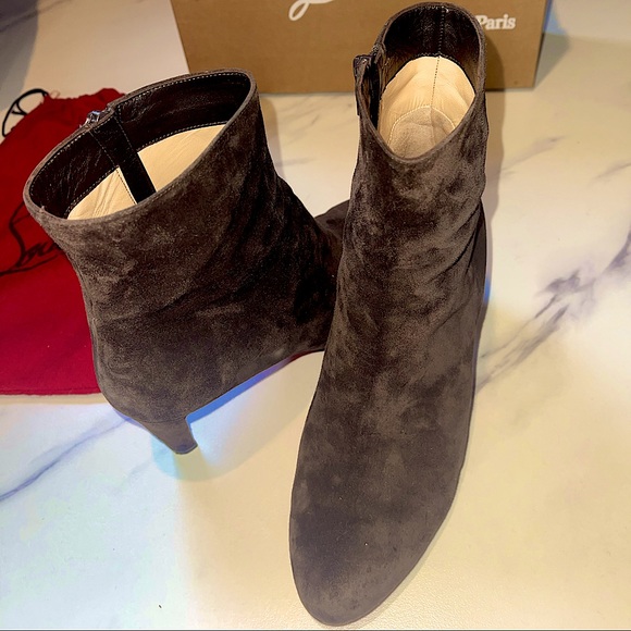 Louboutin Brown Suede Boots (37.5) - Picture 5 of 10